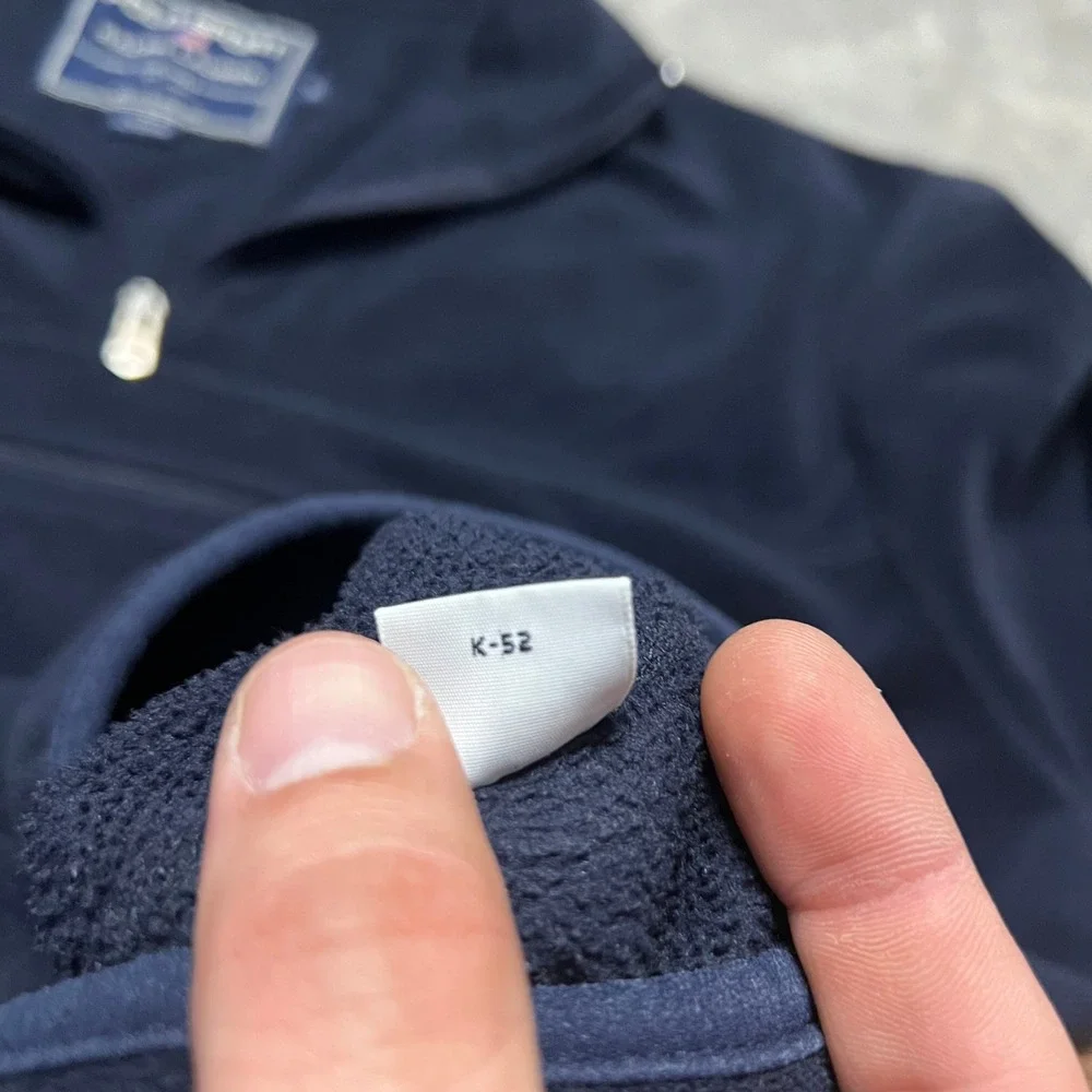 Polo Sport Ralph Lauren Mens Navy Blue Quarter Zip Fleece Pullover XL K-52